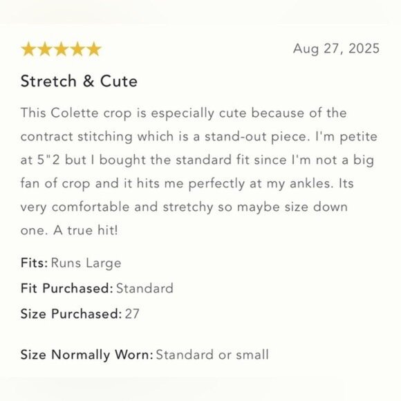 NWT Size 26- The Colette Crop Wide-Leg Pants by Maeve: Contrast-Stitch Edition - Picture 12 of 16